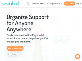 'giveinkind.com' screenshot