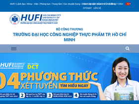 'hufi.edu.vn' screenshot
