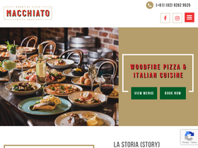 macchiato.com.au homepage screenshot