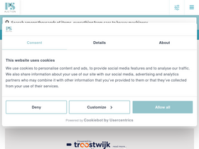 'psauction.com' screenshot