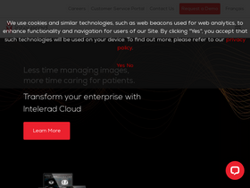 'intelerad.com' screenshot