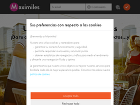 'maximiles.es' screenshot