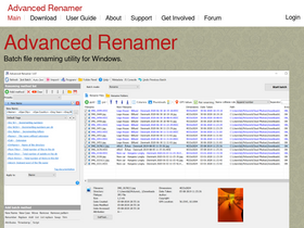 'advancedrenamer.com' screenshot