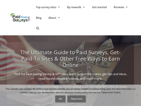 'paidfromsurveys.com' screenshot