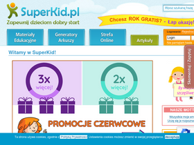 'superkid.pl' screenshot