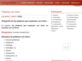 'ortografias.com' screenshot
