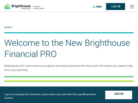 'brighthousefinancialpro.com' screenshot