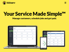 'kickserv.com' screenshot