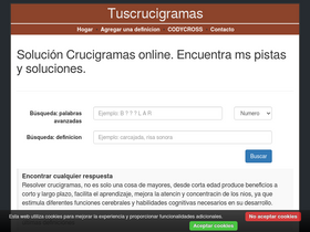 'tuscrucigramas.com' screenshot