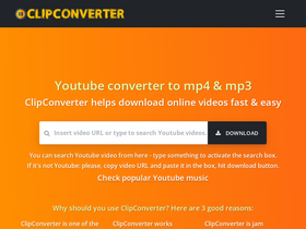 'clipconverter.cx' screenshot