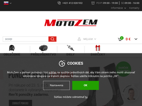 'motozem.sk' screenshot