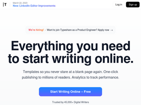 'typeshare.co' screenshot