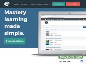 'hawkeslearning.com' screenshot