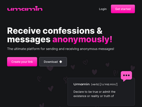 'umamin.link' screenshot