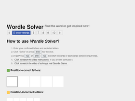 'wordlesolver.pro' screenshot