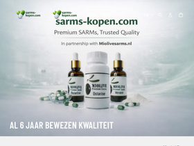 sarms-kopen.com homepage screenshot