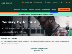 'suse.com' screenshot