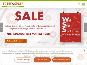 'trink-und-spare.de' screenshot