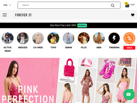 'forever21.ae' screenshot