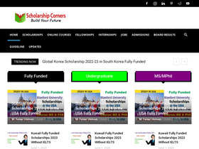 'scholarshipcorners.com' screenshot
