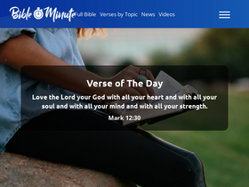 'bibleminute.co' screenshot