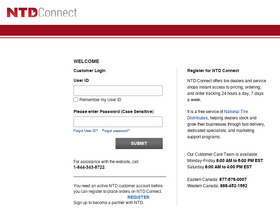 'ntdconnect.com' screenshot