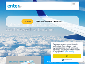 'enterair.pl' screenshot