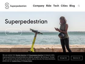 'superpedestrian.com' screenshot