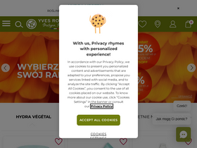 'yves-rocher.pl' screenshot