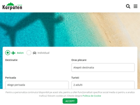 'karpaten.ro' screenshot