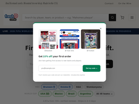 Freshdcards homepage screenshot