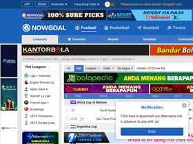 'nowgoal6.com' screenshot