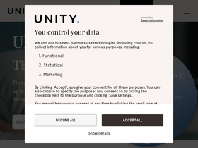 'unity-living.com' screenshot