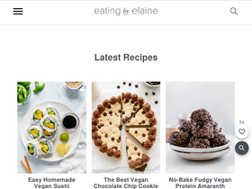 'eatingbyelaine.com' screenshot