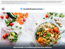 'guiadesuplementos.mx' screenshot