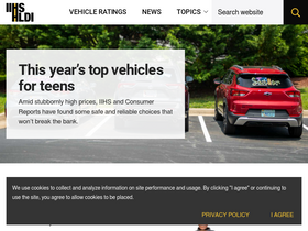 'iihs.org' screenshot