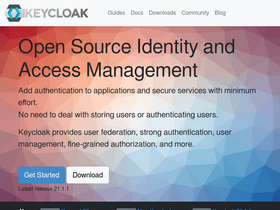 'keycloak.org' screenshot