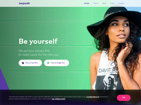 'getkeepsafe.com' screenshot