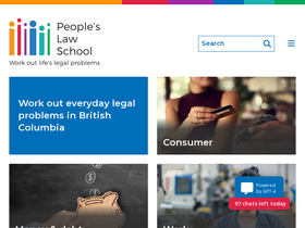'peopleslawschool.ca' screenshot