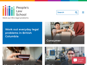 'peopleslawschool.ca' screenshot