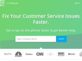'gethuman.com' screenshot