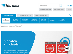 'myhermes.at' screenshot