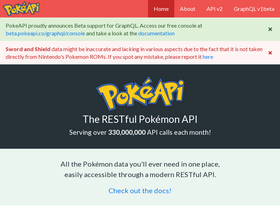 'pokeapi.co' screenshot