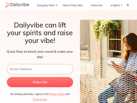 'dailyvibe.com' screenshot