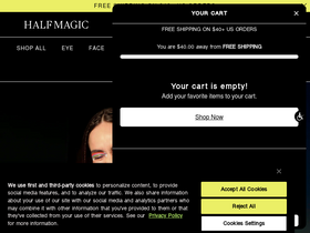 'halfmagicbeauty.com' screenshot