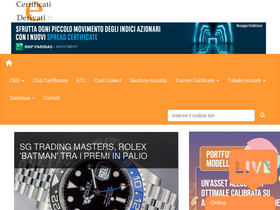 'certificatiederivati.it' screenshot