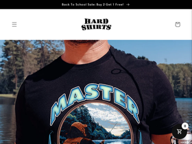 hardshirts.com homepage screenshot