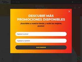 'showsport.com.ar' screenshot