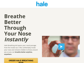'gethalebreathing.io' screenshot