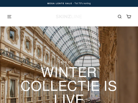 Skinzline homepage screenshot
